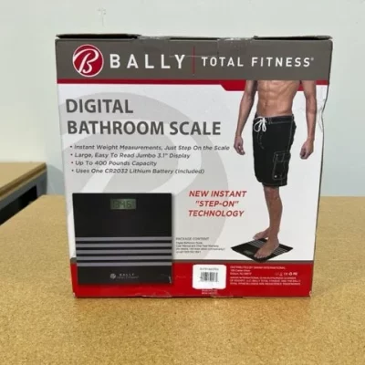 Bally BLS-7305-BLK Digital Bath Scale back view of box