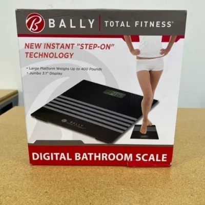Bally BLS-7305-BLK Digital Bath Scale front view of box