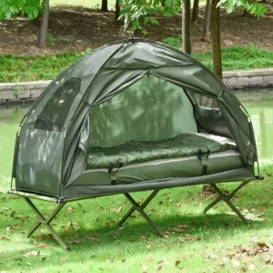 Outsunny All-in-One Folding Camping Cots for Adults