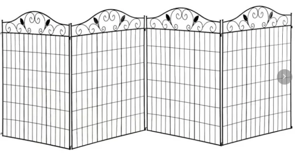 Outsunny Garden Decorative Fence 4 Panels