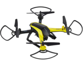 yellow and black drone