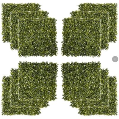 Outsunny Grass Wall Panels, 20" x 20" Artificial Grass Wall Decor